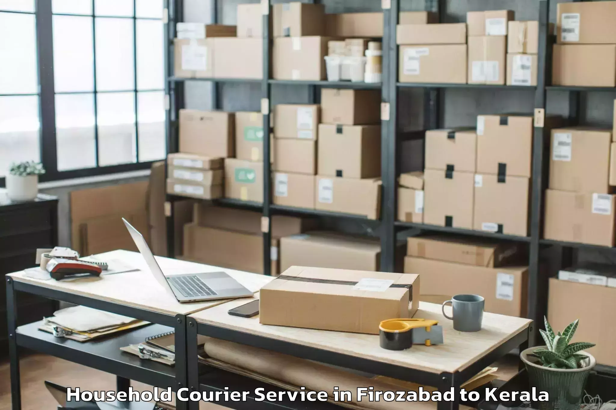 Top Firozabad to Wayanad Household Courier Available